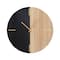 Black Contemporary Abstract Wall Clock, 24" x 2" x 24"